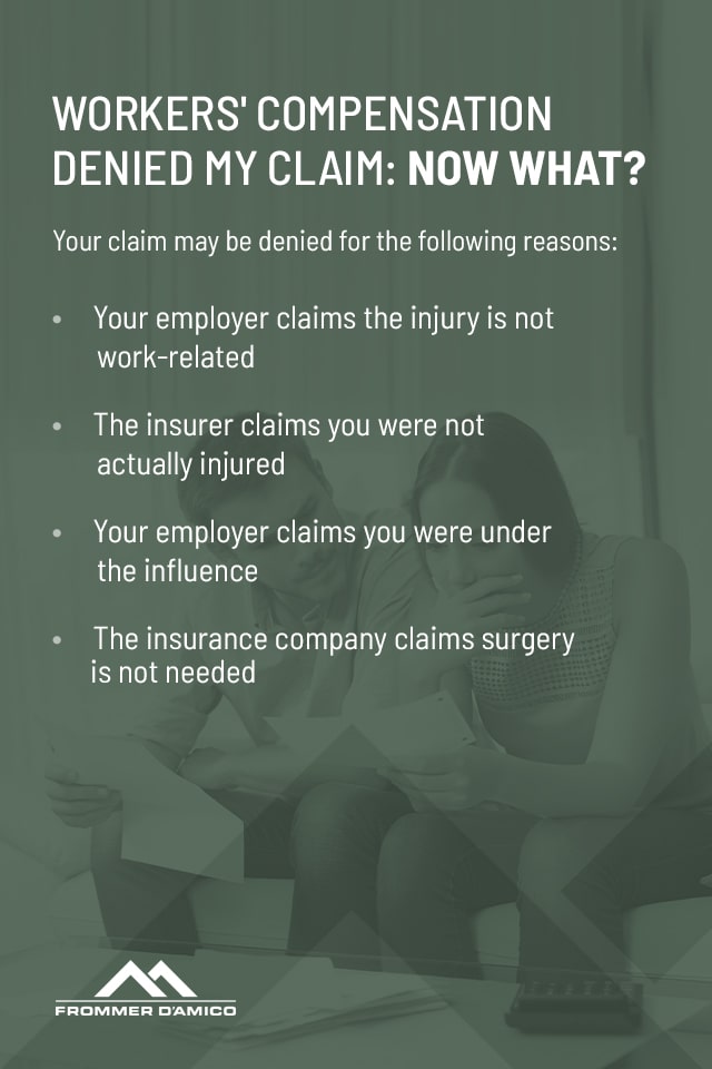 Workers' Compensation Denied My Claim: Now What?