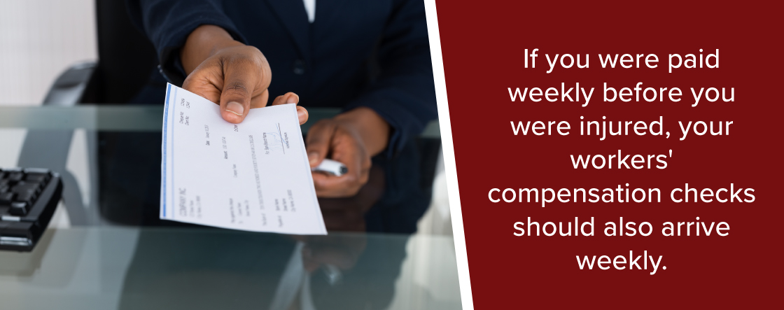 when you should get your workers compensation checks