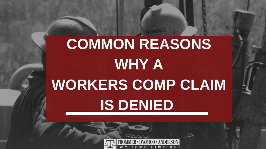 Common Reasons Why a Workers Comp Claim is Denied