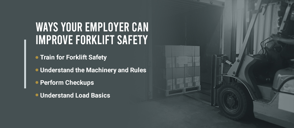 Ways Your Employer Can Improve Forklift Safety