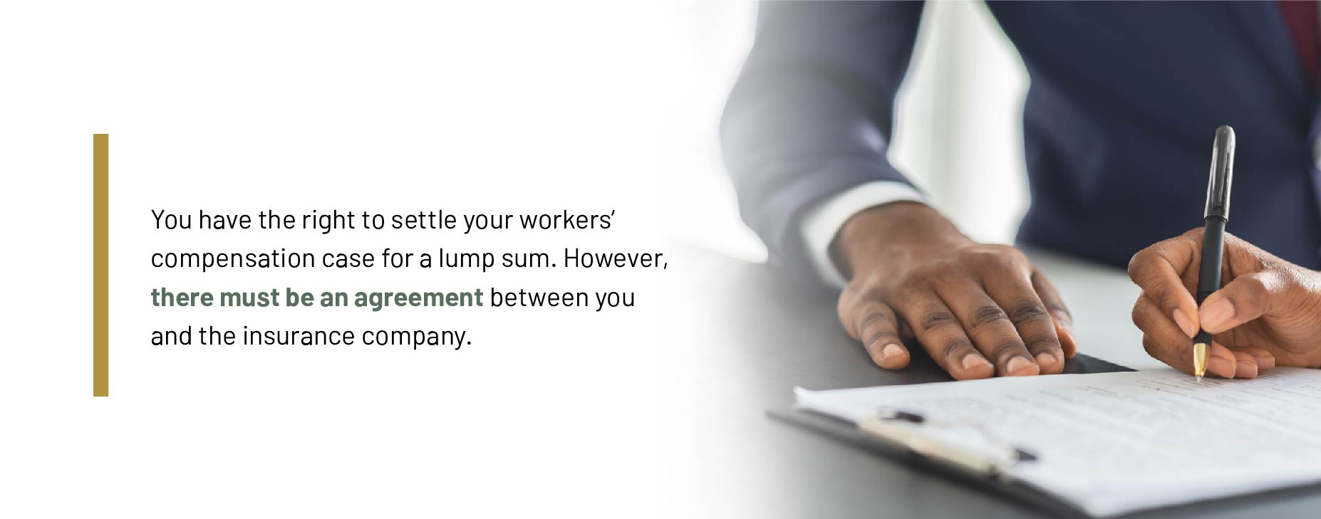 you have the right to settle your workers compensation case for a lump sum